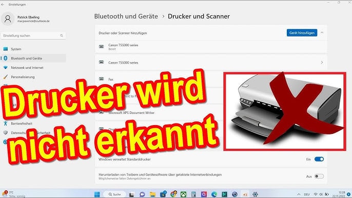 Drucker oder Scanner funktioniert nach dem Windows 11 Upgrade nicht mehr