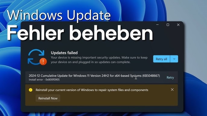 Upgrade auf Windows 11 bricht ständig ab – mögliche Ursachen & Lösungen
