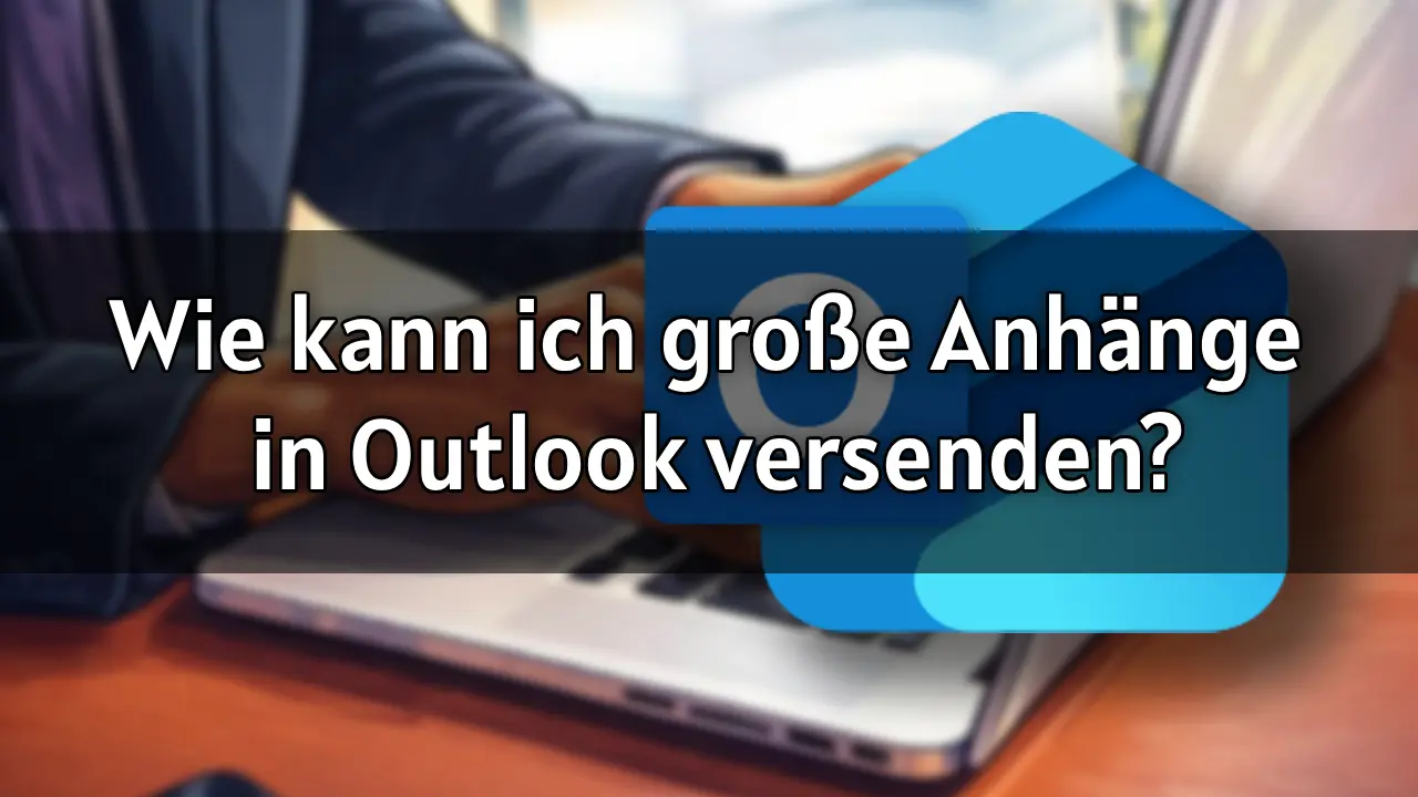 Wie kann ich große Anhänge in Outlook versenden