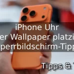 iPhone Uhr hinter Wallpaper platzieren – iOS 26 Sperrbildschirm-Tipps