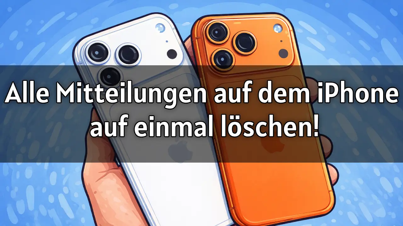 Alle Mitteilungen auf dem iPhone auf einmal löschen – Anleitung 2026