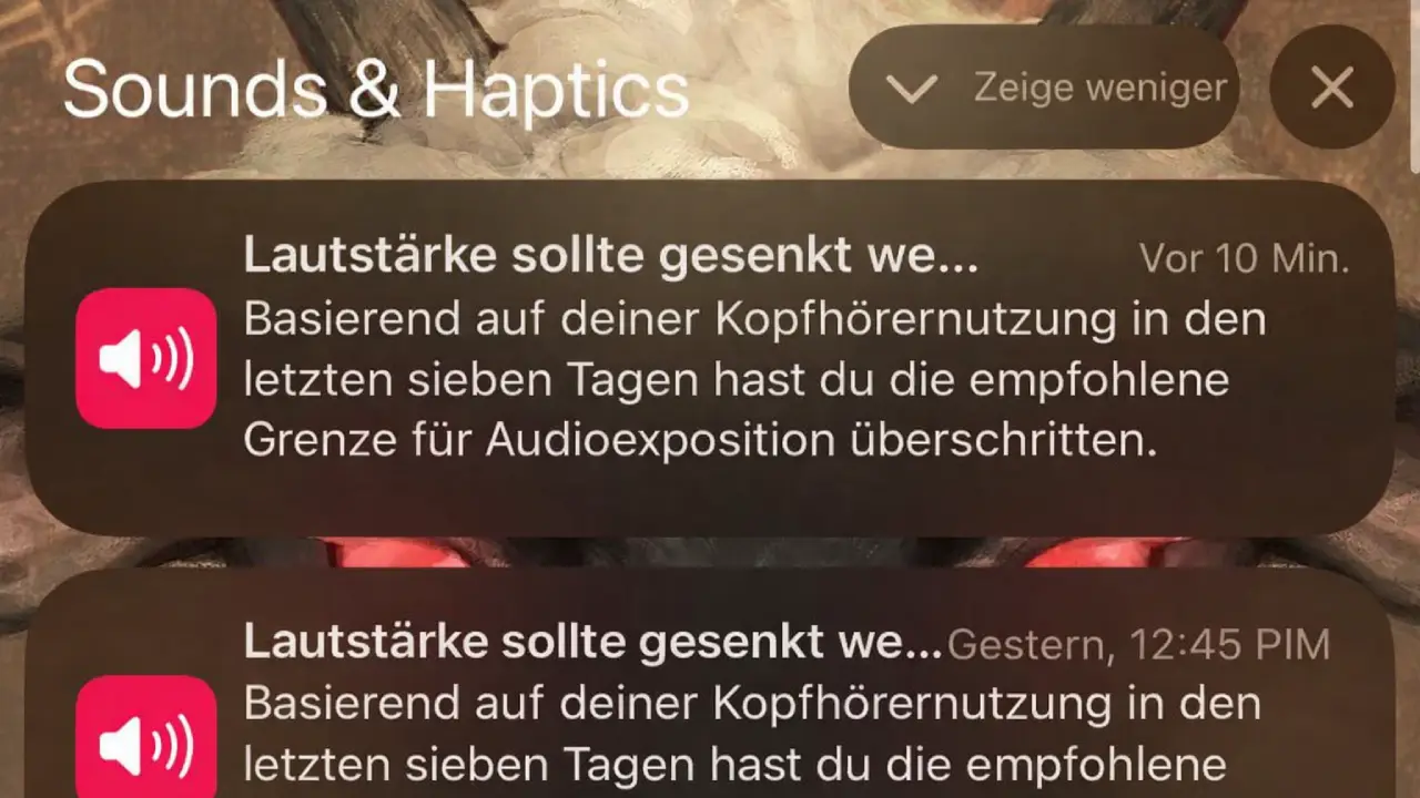Kopfhörersicherheit Mitteilungen deaktivieren - iPhone und iPad 2026