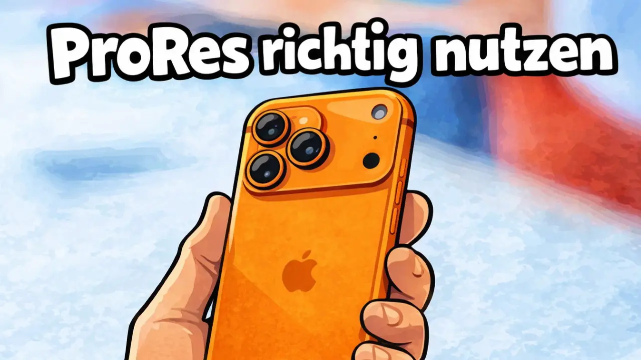 ProRes Video mit der Kamera des iPhone aufnehmen anleitung 2026