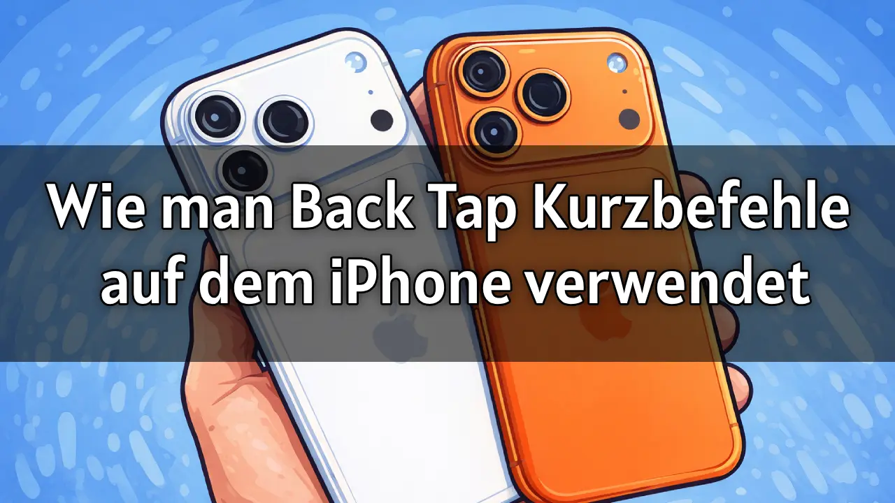 Wie man Back Tap Kurzbefehle auf dem iPhone verwendet