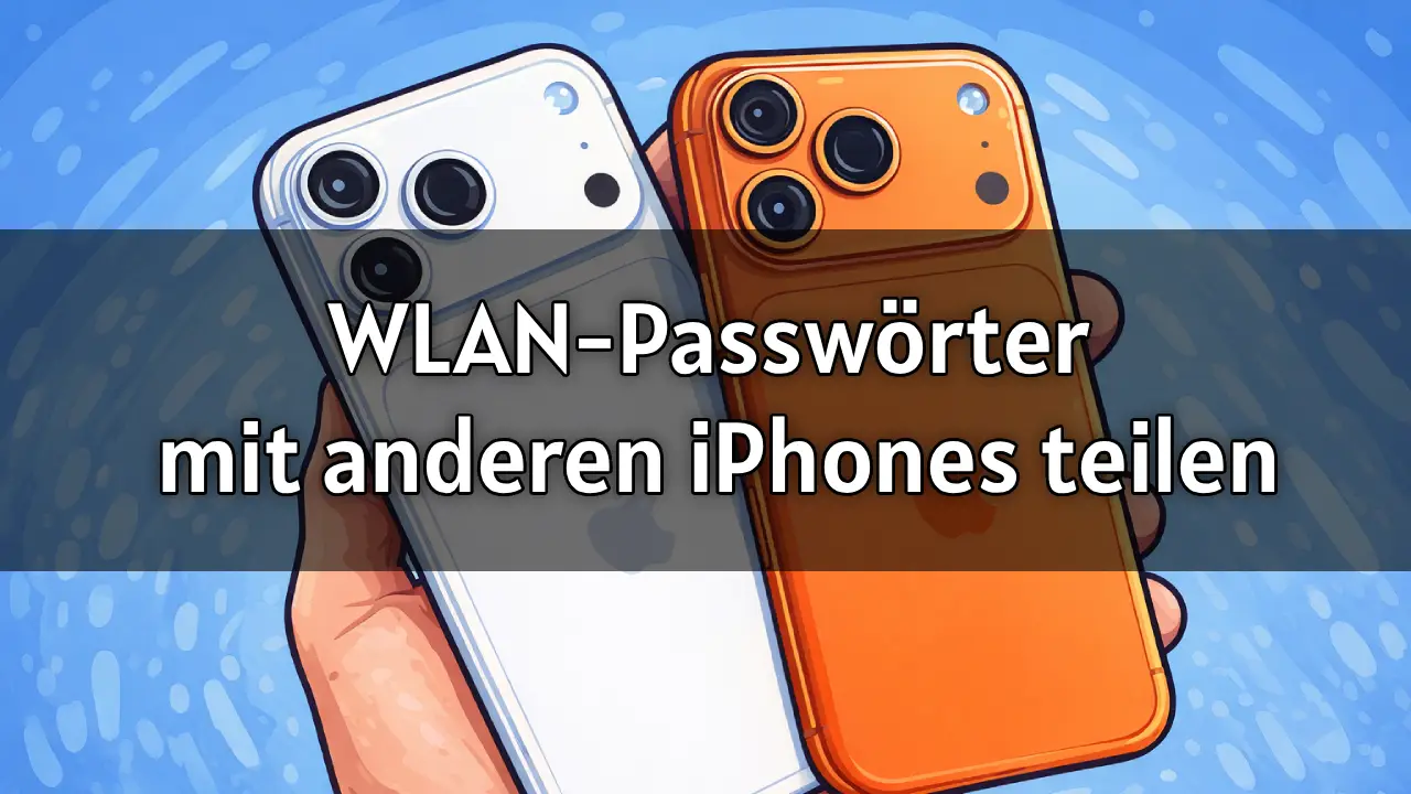 Wie man WLAN-Passwörter sofort mit anderen iPhones teilt 2026