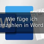 Wie füge ich Seitenzahlen in Word ein?