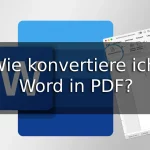 Wie konvertiere ich Word in PDF