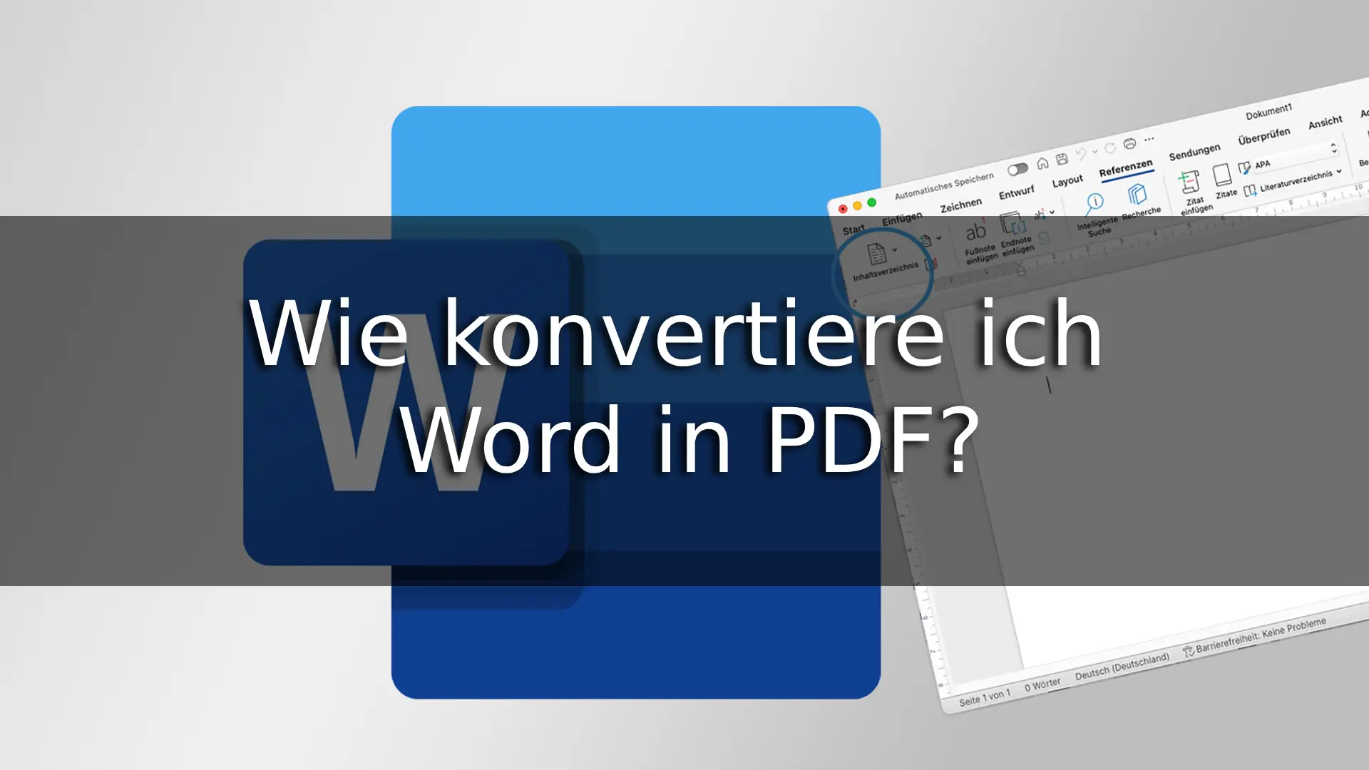 Wie konvertiere ich Word in PDF