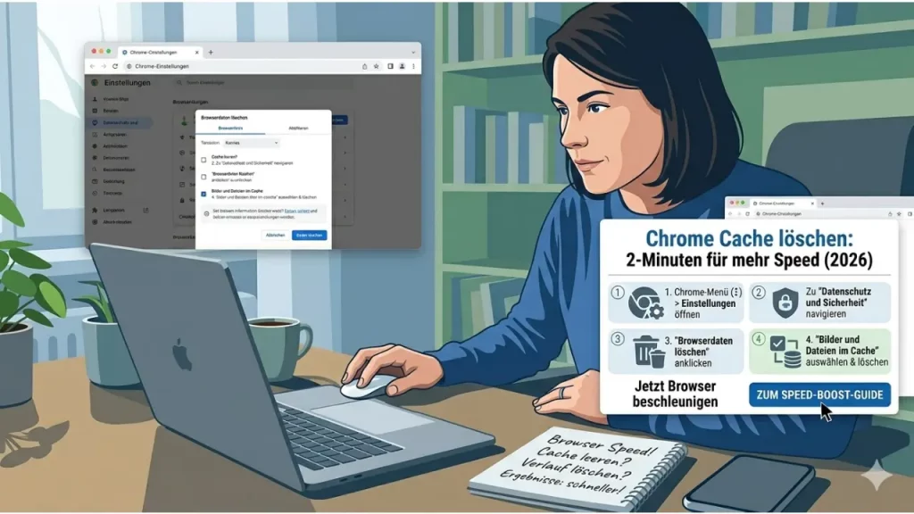 Chrome Cache löschen Die 2-Minuten-Anleitung für mehr Speed (2026)