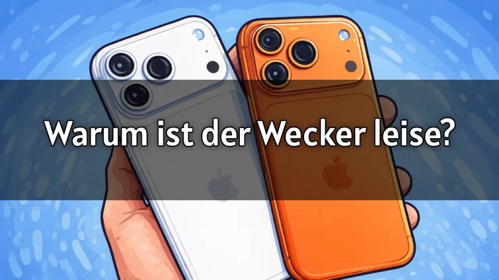 Warum ist der iPhone Wecker leise Lautstärke einstellen 2026 anleitung