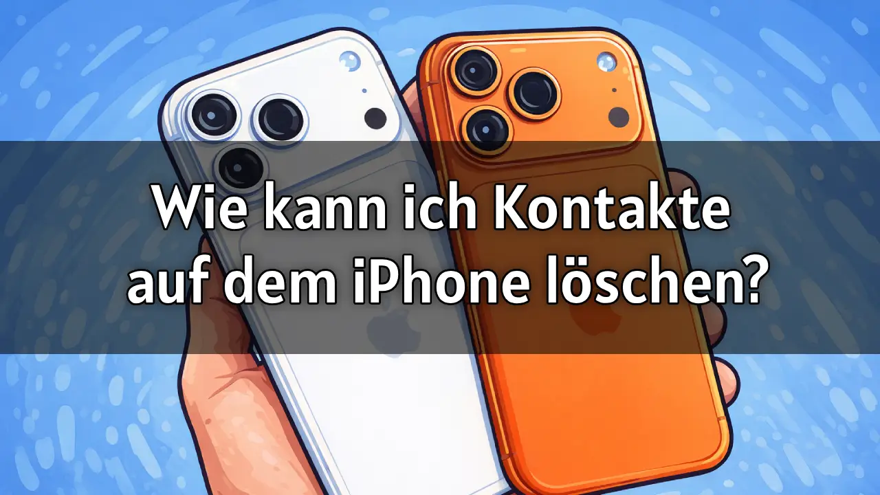 Wie kann ich Kontakte auf dem iPhone löschen 2026 anleitung