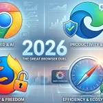 Browser Vergleich 2026 Wer gewinnt Chrome, Edge, Safari & Firefox