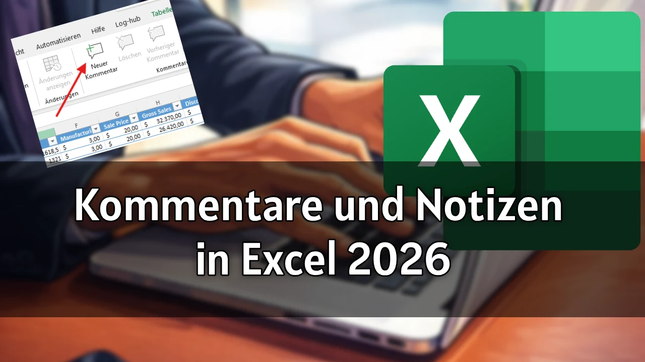 Kommentare und Notizen in Excel – Anleitung 2026