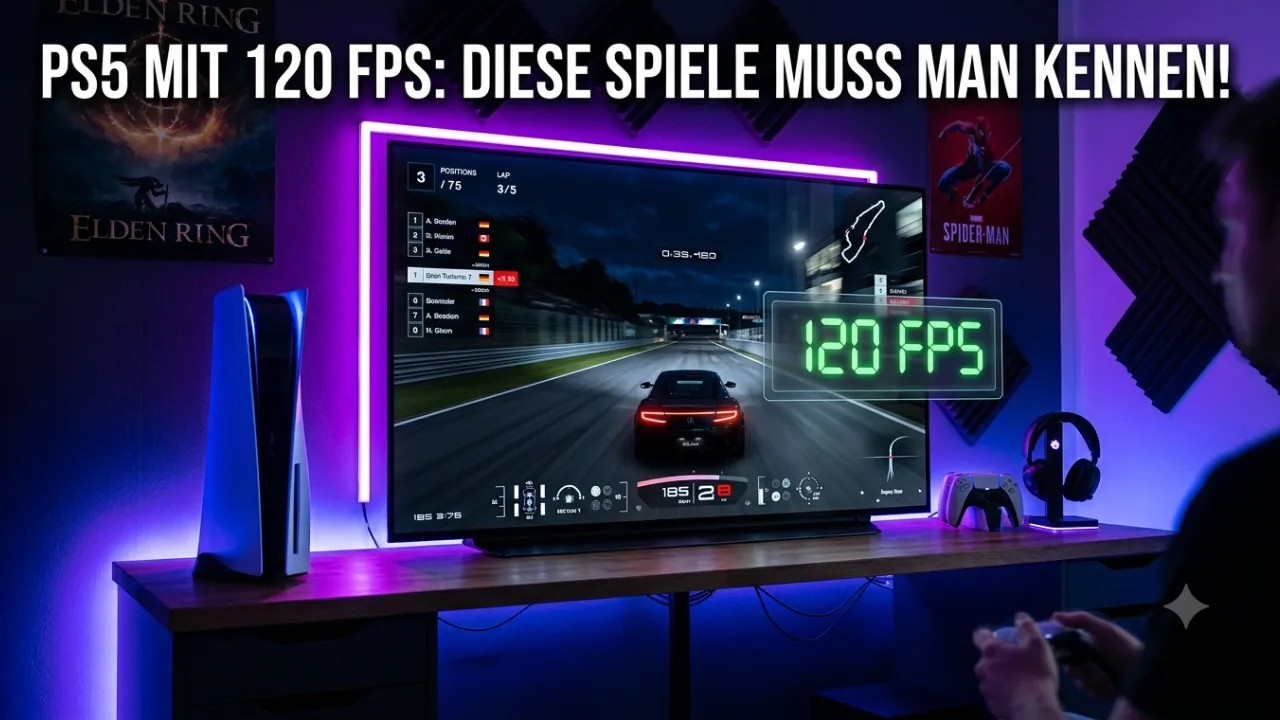 Flüssiges Gaming Welche PS5 Games laufen mit 120 FPS (Komplette Liste)