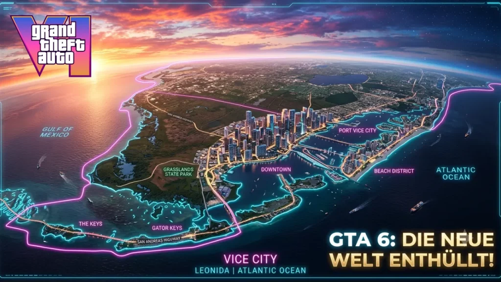 GTA 6 Welt Alles, was wir bisher über Vice City und die neue Welt wissen