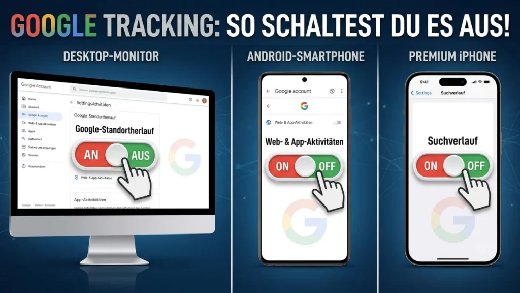Google Tracking deaktivieren Die ultimative Anleitung für PC, Android und iPhone