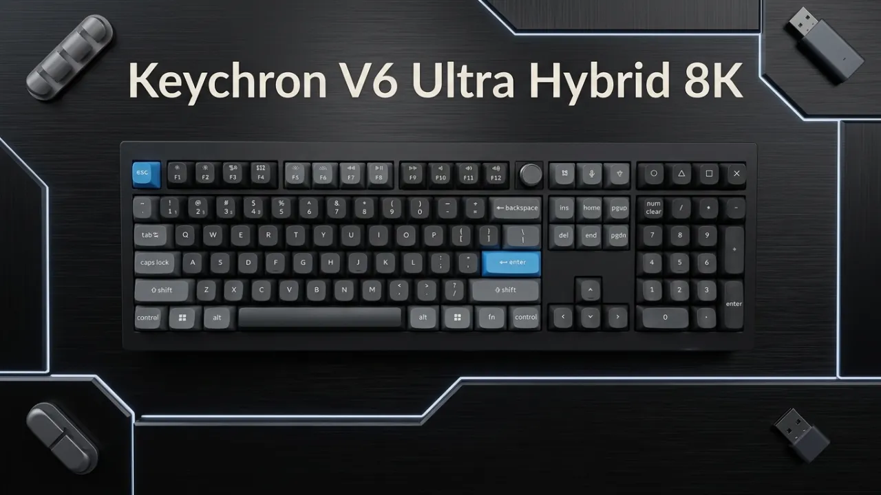 Keychron V6 Ultra Hybrid 8K im Test TMR-Tastatur auf dem Prüfstand