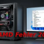 Windows-Geräte-Manager mit AMD Radeon und Hinweis auf Fehler 207