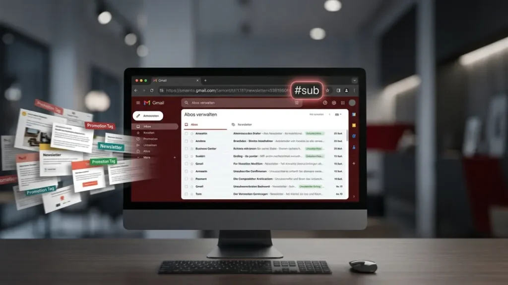 Gmail-Trick alle Newsletter-Abos anzeigen und verwalten