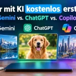 KI-Bilder kostenlos erstellen Gemini vs ChatGPT vs Copilot