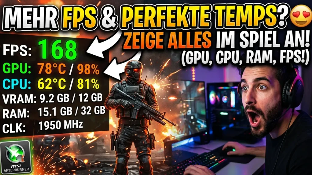 MSI Afterburner Overlay wird nicht angezeigt