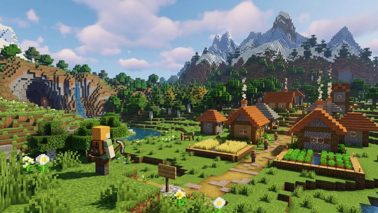 Minecraft Seeds mit Dorf am Spawn 10 Seeds für Java 26.3