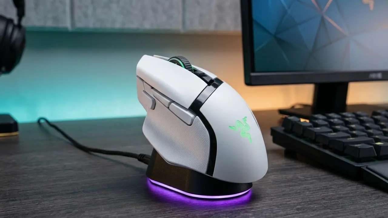 Razer Basilisk V3 Pro 35K Gaming-Maus mit RGB-Beleuchtung