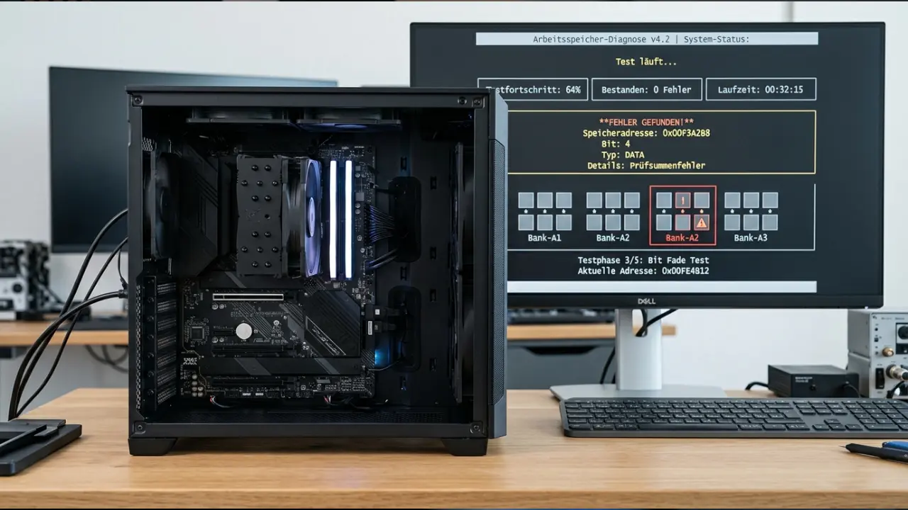 Windows 11 Speicherdiagnose zum Testen des Arbeitsspeichers