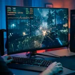 Frametime und FPS beim PC-Gaming auf einem Monitor