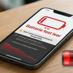 iPhone mit niedrigem Akkustand und Anzeige zum Batterieverbrauch