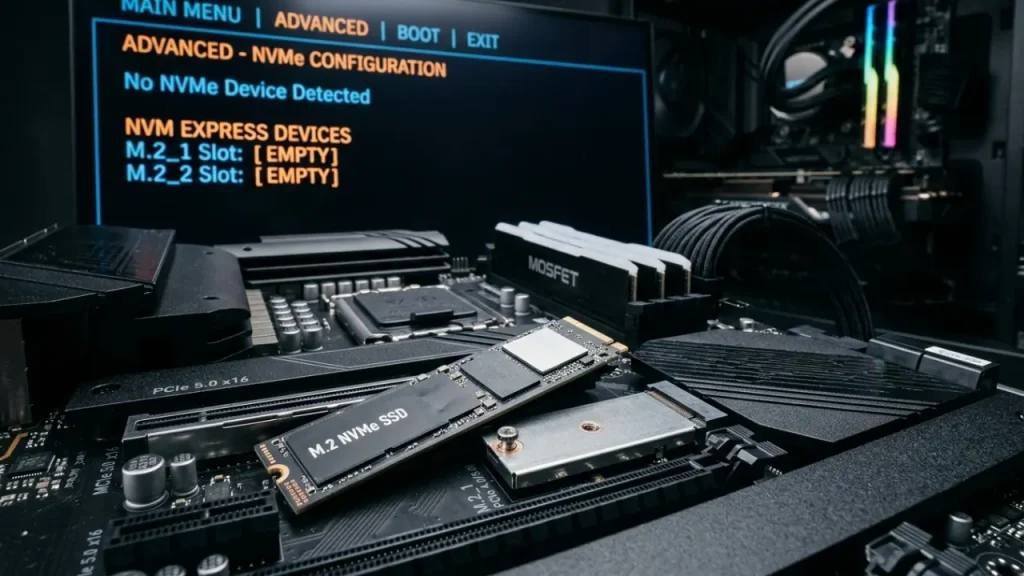 NVMe SSD wird im BIOS nicht erkannt