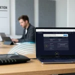 FRITZ!Box mit Laptop und Smartphone bei unterschiedlich schneller WLAN-Verbindung