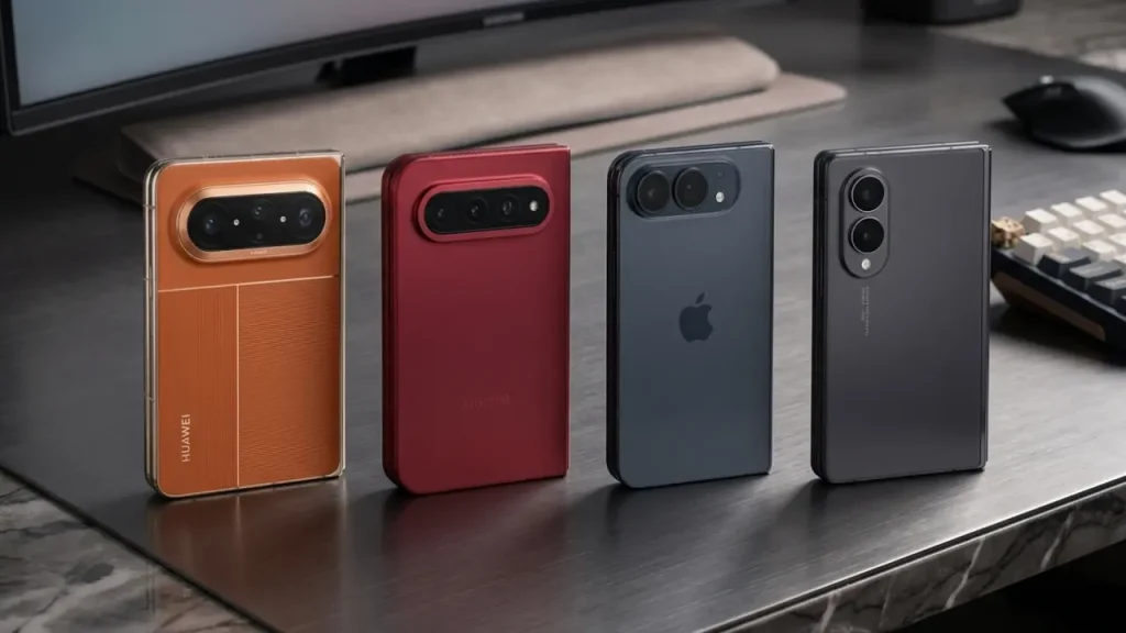 iPhone Duo vs Z Fold8 vs Xiaomi 18 Fold vs Pura X Max