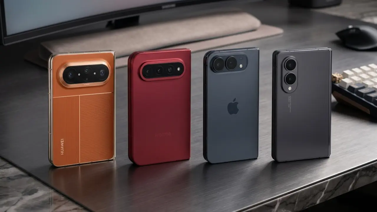 iPhone Duo vs Z Fold8 vs Xiaomi 18 Fold vs Pura X Max