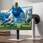 KTC H27E6S Gaming-Monitor mit 27 Zoll, QHD-Auflösung und weißem Standfuß