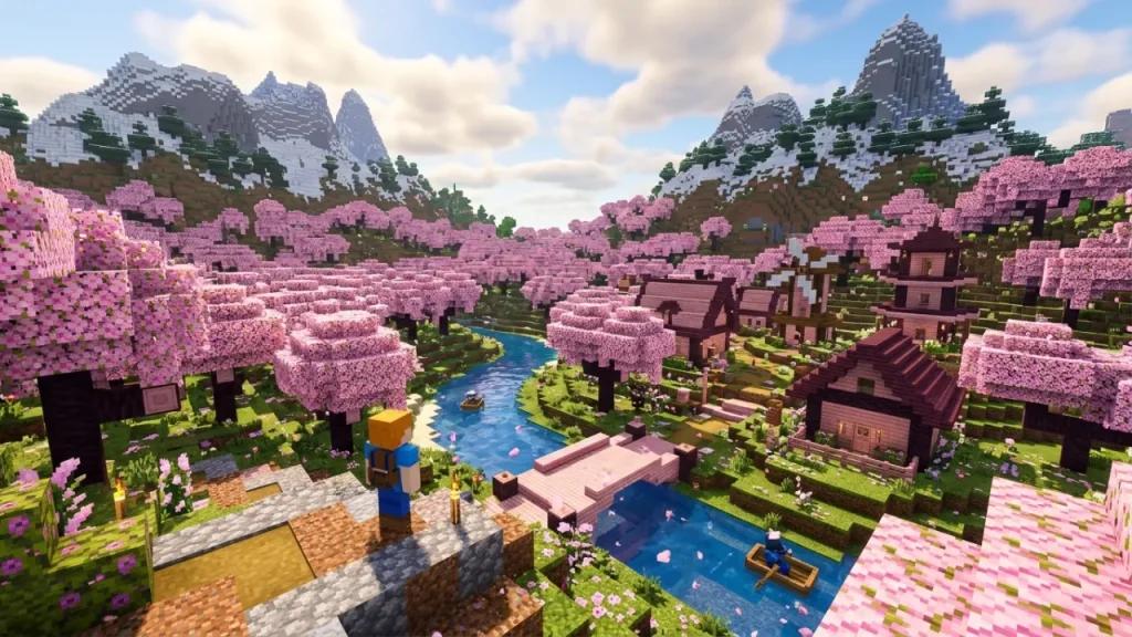 Minecraft Cherry Grove Seeds: 10 Kirschhain-Seeds für Java 26.3
